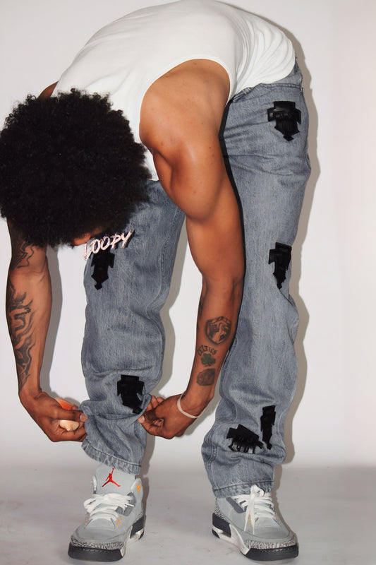 Stone grey denim