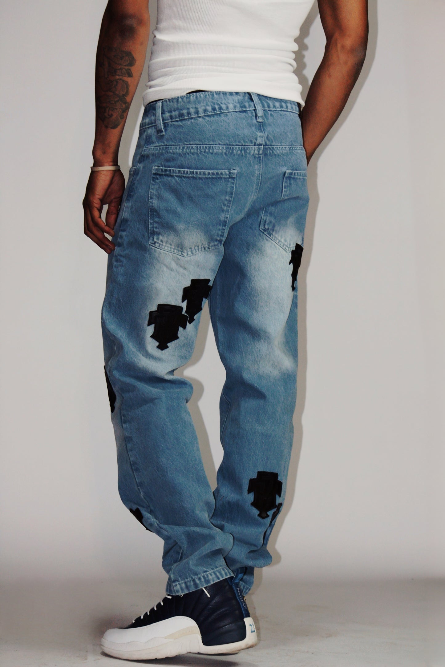 Light wash denim