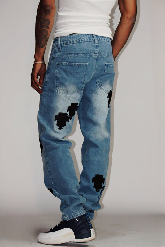 Light wash denim